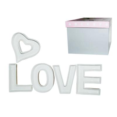Home Life PORTA BOCADITO LOVE CERAMICA X5 PZ.REF:7851-1