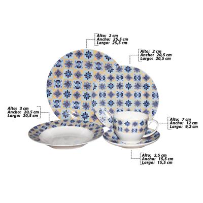 Home Life VAJILLA PORC.X 20PZ. REF:HC218-A03