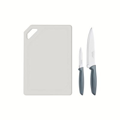 TRAMONTINA CUCHILLO TRAMONTINA & TABLA PICAR X3PZ 23498/614